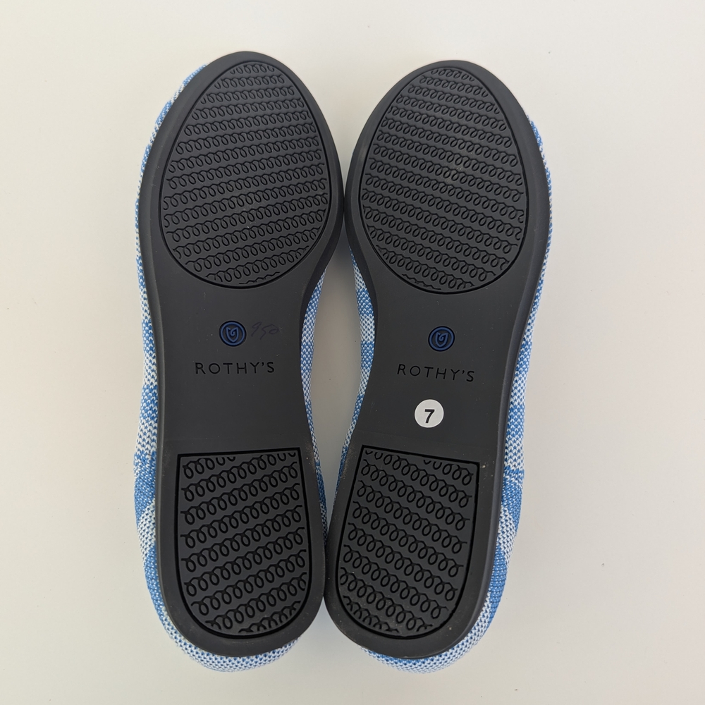 Rothy's Blue Striped Women's Shoes - Picture 7 of 12